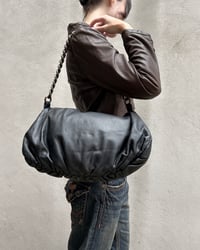 Image 3 of LEATHER BEAD AND CHAIN BAG