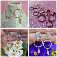 Image 1 of Make your own Sterling  Silver or Gold Filled Statement Earrings