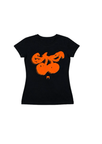 Image 1 of CHERRY BABY T-SHIRT BLACK