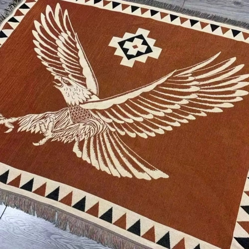 EAGLE TASSEL BLANKET