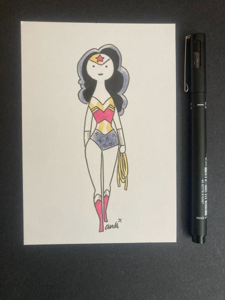 Postcard sized sketches