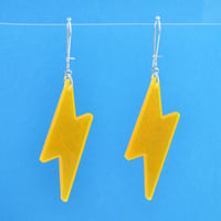 Image 4 of Neon Lightning Bolt Earrings