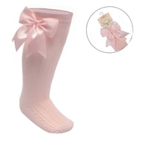 Image 2 of Knee high bow socks 