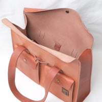 Image 7 of STUDIO LINE Midi Roll Top Work Tote in light brown