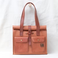 Image 1 of STUDIO LINE Midi Roll Top Work Tote in light brown