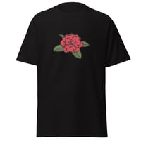 Image 1 of Flower Chest Printed Tshirt Black/White