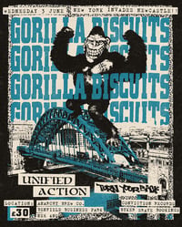 GORILLA BISCUITS U18 Ticket @ Anarchy Brew Co. 03/06/26