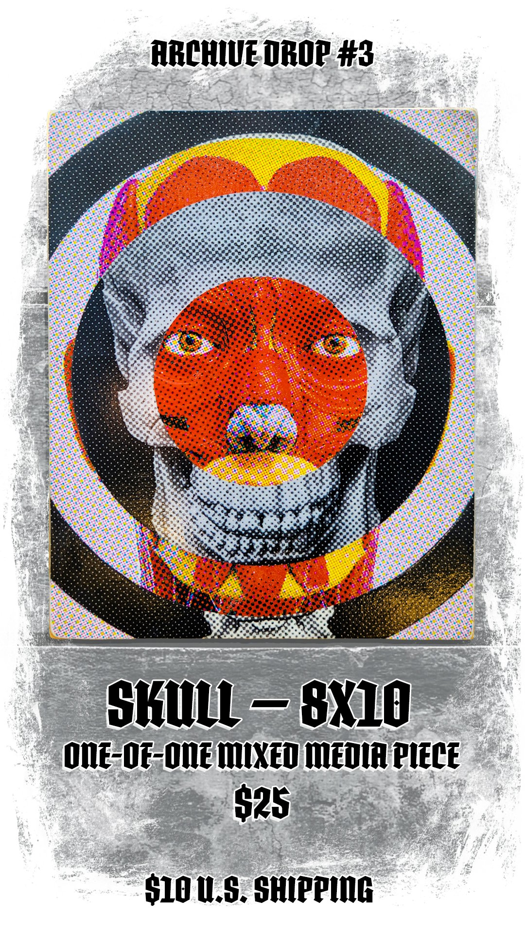 Image of Skull  - One of A Kind Art Piece