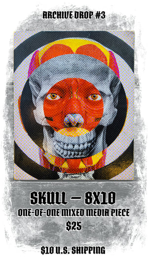 Image of Skull  - One of A Kind Art Piece