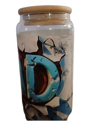 Image 3 of Dad Glass Tumbler - Choose your Color PERFECT For Father's Day