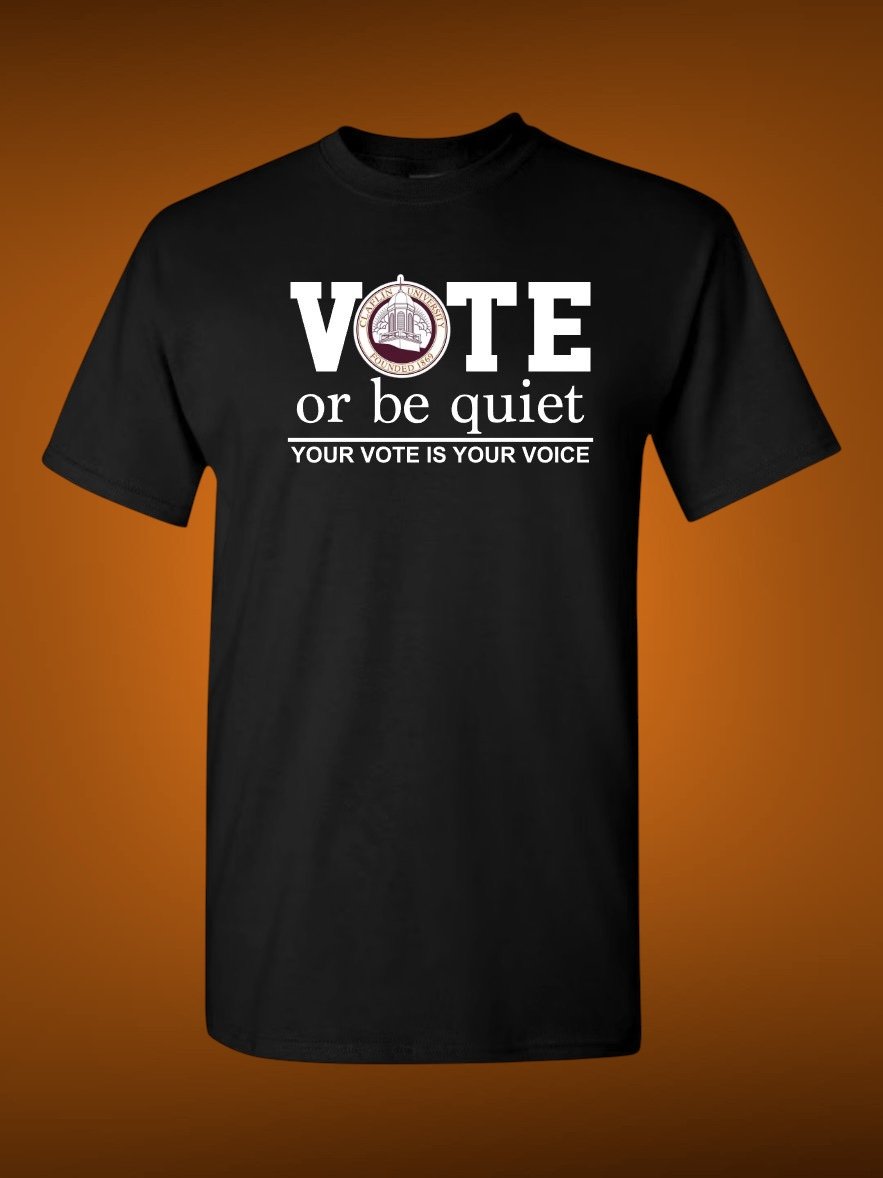 Image of CLAFLIN UNIVERSITY VOTE or be QUIET 