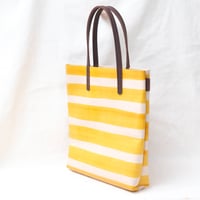 Image 3 of Stripes Soft Tote yellow and brown
