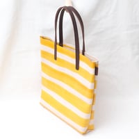 Image 4 of Stripes Soft Tote yellow and brown