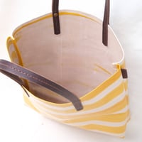 Image 5 of Stripes Soft Tote yellow and brown