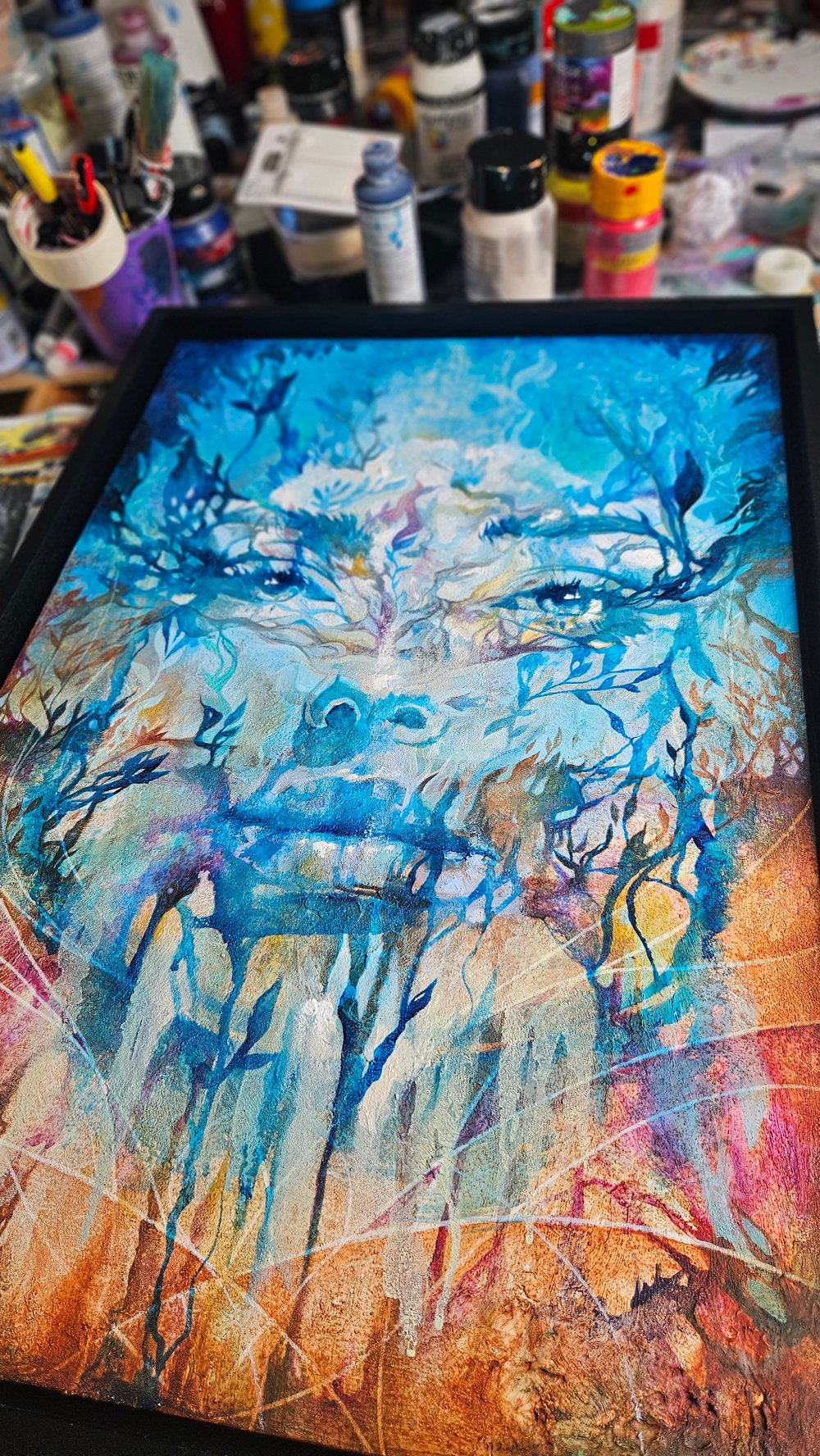  "I'm a Dreamer, a Schemer, on a Long Lonesome Ride" Original Painting