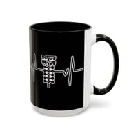 Image 3 of Drag Racing Heartbeat Coffee Mug - 15oz