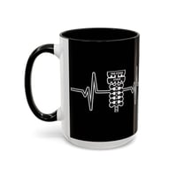 Image 4 of Drag Racing Heartbeat Coffee Mug - 15oz