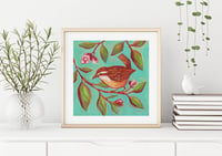 Image 3 of Carolina Wren Print