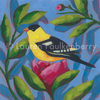 Image 2 of Garden Goldfinch Print