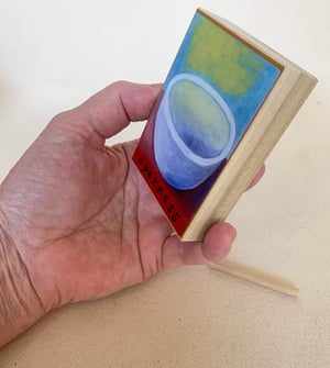 Image of Shelter-- illumination series print on wooden plaque-- small size