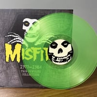 Image 1 of MISFITS – "1977-1984 The Singles Collection" Lp (LIME TRANSLUCENT VINYL)