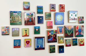 Image of Nourishment-- illumination series print on wooden plaque-- small size