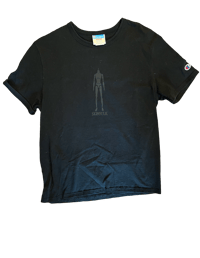 Mannequin Tee Black on Black Medium