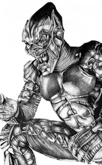 Green Goblin Drawing Print