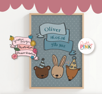 Image 3 of Personalised ‘Birth Day’ Name Print