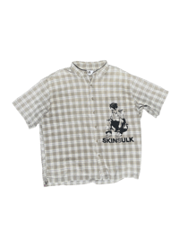Sulking Man Short Sleeve Button Up Size XL