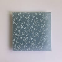 Image 2 of Custom made order - 50 x white ink printing on steel blue colored vellum paper