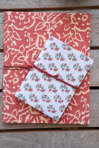Image 1 of Notebook in Fiesta + Gold Flower