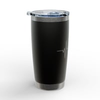 Image 2 of Drag Racing Heartbeat Engraved 20oz Tumbler 