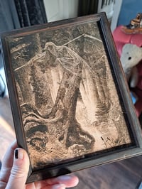 Image 3 of Grim Reaper Gothic Wall Art in Wooden Frame