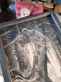 Image 4 of Grim Reaper Gothic Wall Art in Wooden Frame