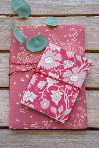 Image 1 of Notebook in Cranberry Star + Spanish Floral