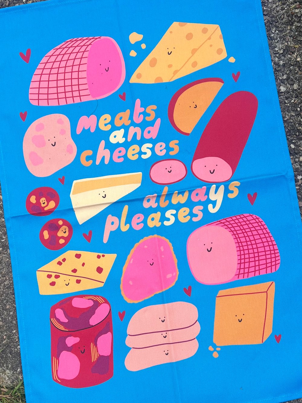 Image of *PRE ORDER* Meats and Cheeses Tea Towel