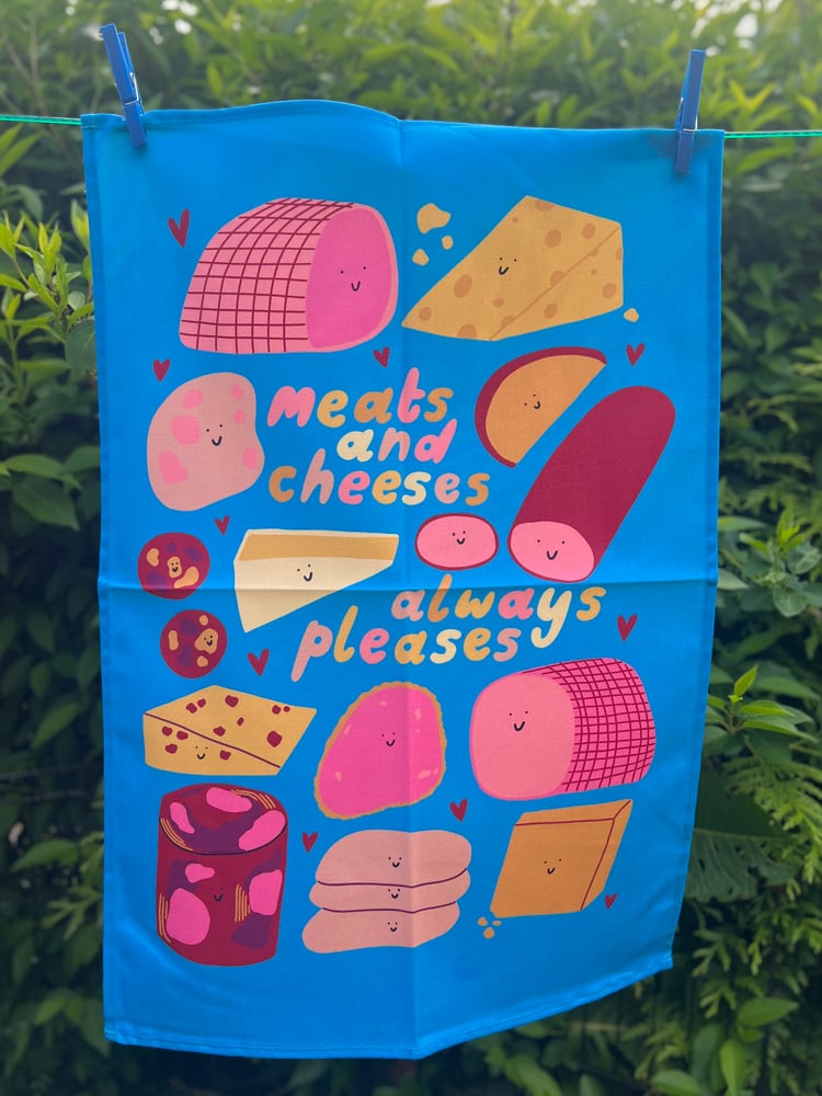Image of *PRE ORDER* Meats and Cheeses Tea Towel