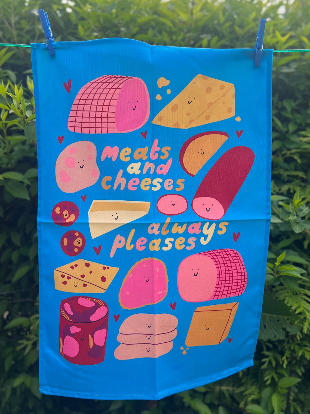 Image of *PRE ORDER* Meats and Cheeses Tea Towel