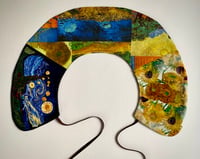 Image 5 of Starry Night Van Gogh Embroidered Collar • Reversible Detachable Peter Pan Art • Artist Gift