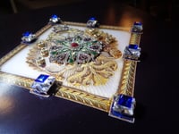 Image 1 of Imperial Russian Twin Head Eagle emblem - Sapphires on diamonds