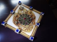 Image 5 of Imperial Russian Twin Head Eagle emblem - Sapphires on diamonds