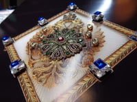 Image 4 of Imperial Russian Twin Head Eagle emblem - Sapphires on diamonds