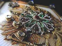 Image 2 of Imperial Russian Twin Head Eagle emblem - Sapphires on diamonds