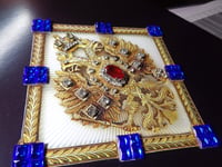 Image 3 of Imperial Russian Twin Head Eagle emblem - Ruby Centre, Sapphire, Diamonds