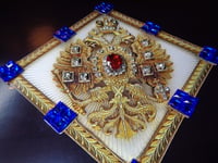 Image 4 of Imperial Russian Twin Head Eagle emblem - Ruby Centre, Sapphire, Diamonds