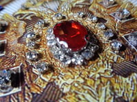 Image 2 of Imperial Russian Twin Head Eagle emblem - Ruby Centre, Sapphire, Diamonds