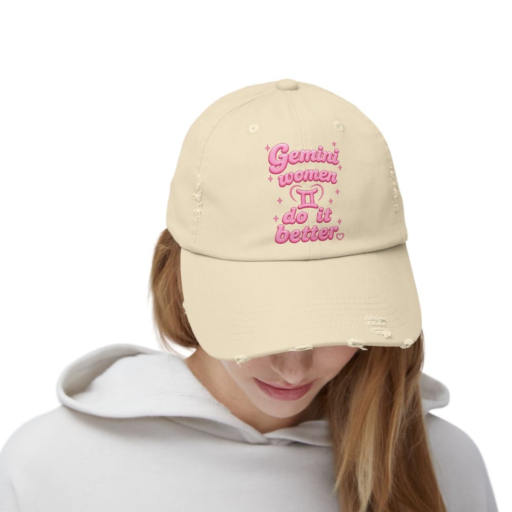 Image of Gemini Women Do It Better Distressed Cap