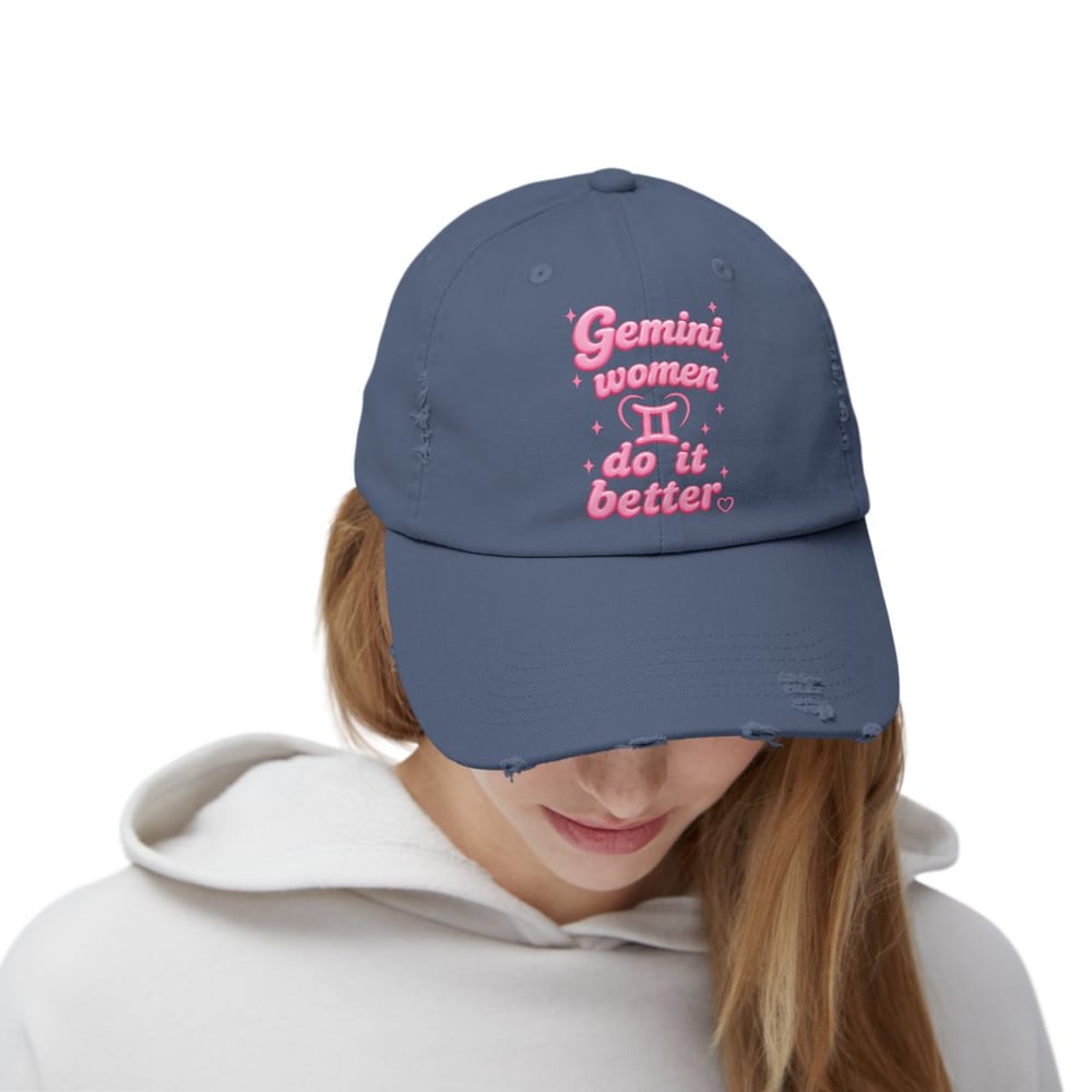 Image of Gemini Women Do It Better Distressed Cap