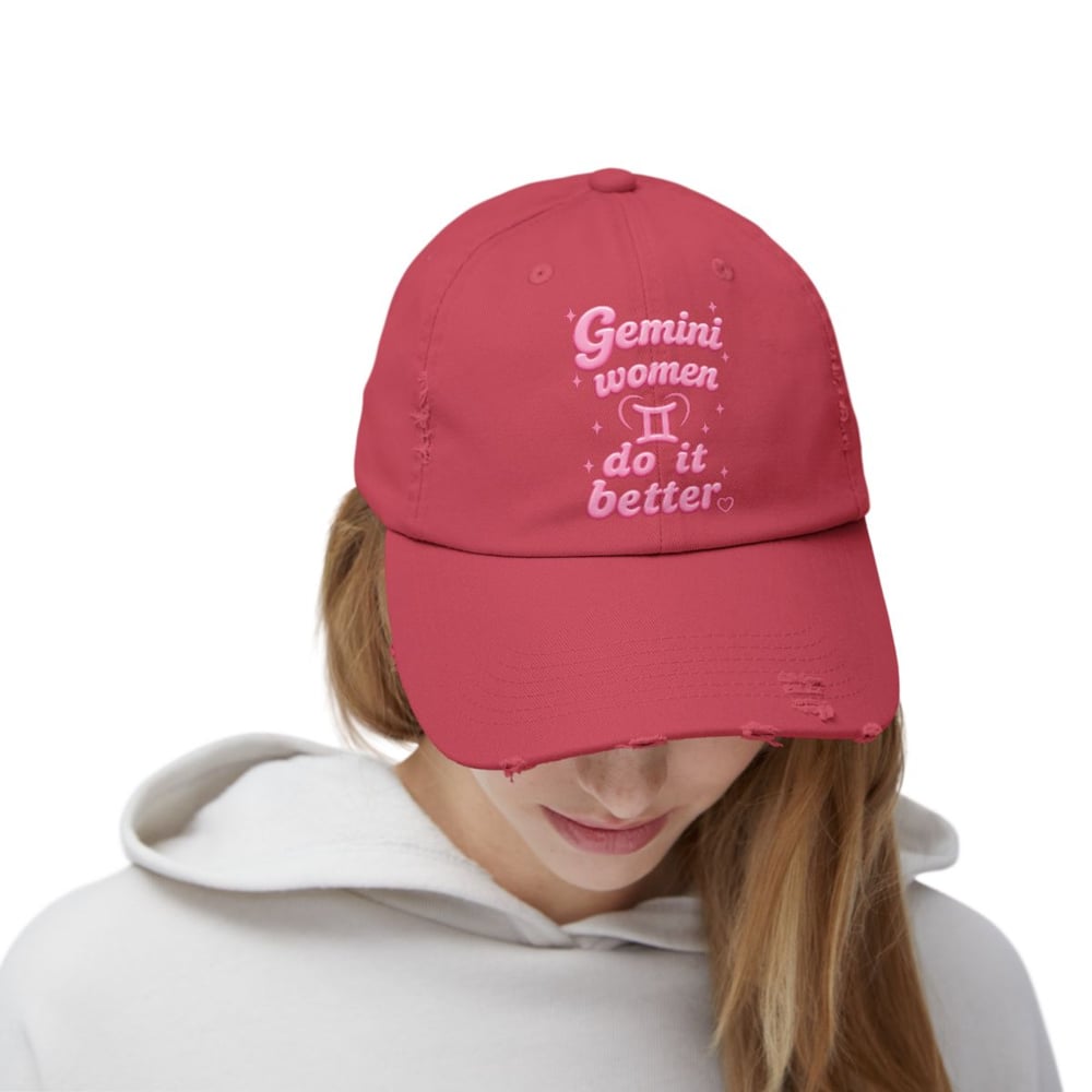 Image of Gemini Women Do It Better Distressed Cap